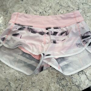 Lululemon paint brush printed shorts